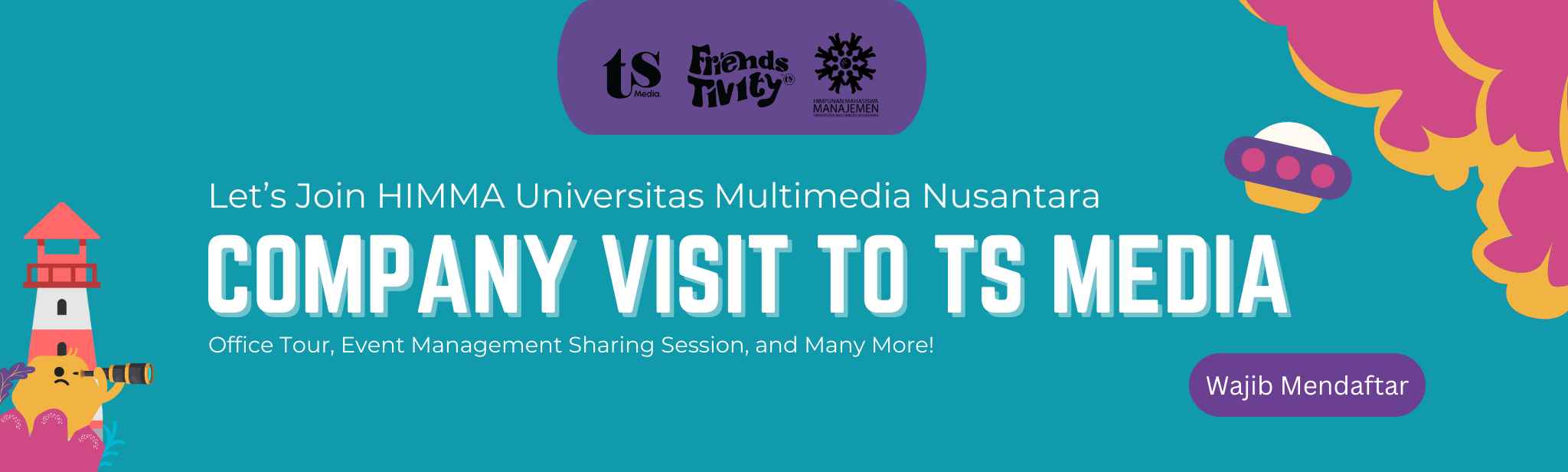 HIMMA Universitas Multimedia Nusantara Company Visit to TS Media